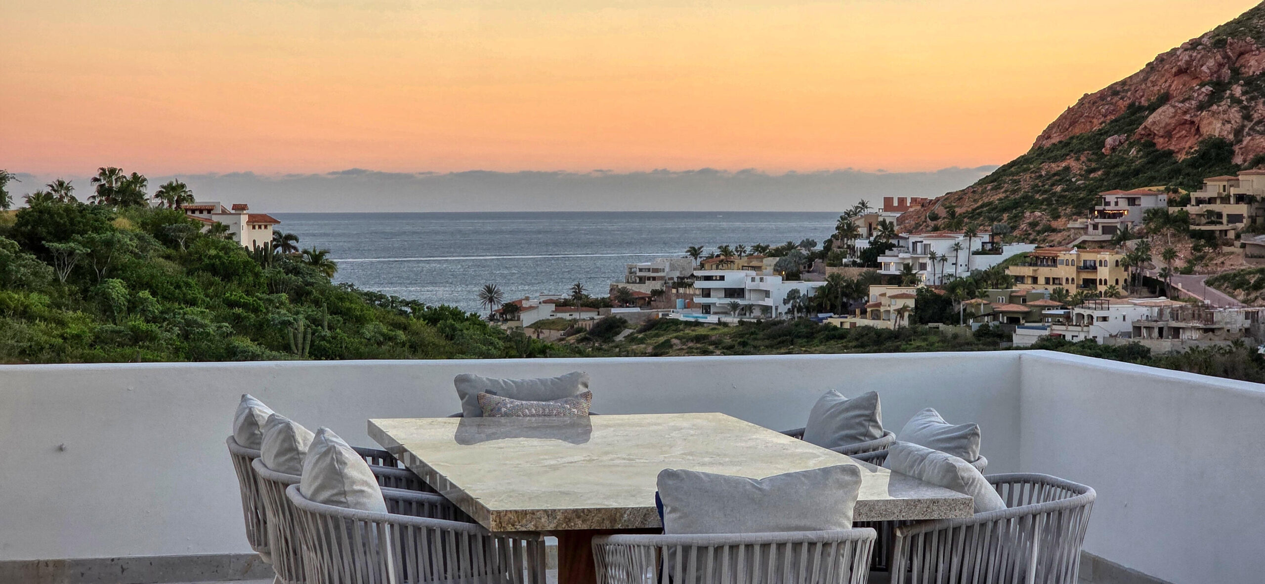Los Cabos Rancho Cerro Colorado Casa Kiki showcases thoughtful design and premium upgrades. Originally built in 2011 with 3,228 sq ft of AC space, it was fully remodeled and expanded in 2023. The new layout integrates 2,376 sq ft of the original home with 2,419 sq ft of new construction, including a top-floor master suite and a 389 sq ft garage—totaling about 4,800 sq ft of air-conditioned living.Upgrades include new flooring, custom cabinetry, granite and quartz surfaces, designer lighting, and premium appliances. Open living areas connect seamlessly to terraces, pool, and outdoor kitchen, blending modern coastal style with comfort.Whether as a full-time residence or a luxurious vacation retreat, Casa Kiki stands out as a rare opportunity. The main house now features three spacious bedrooms, a full-size office, a sleek TV room, and a chef's kitchen designed for entertaining. A separate two-bedroom casita with single beds offers privacy for guests or extended family, while the addition of a gym, pool, spa, and landscaped garden creates a true resort-style experience at home.With solar panels for energy efficiency and breathtaking ocean for sale