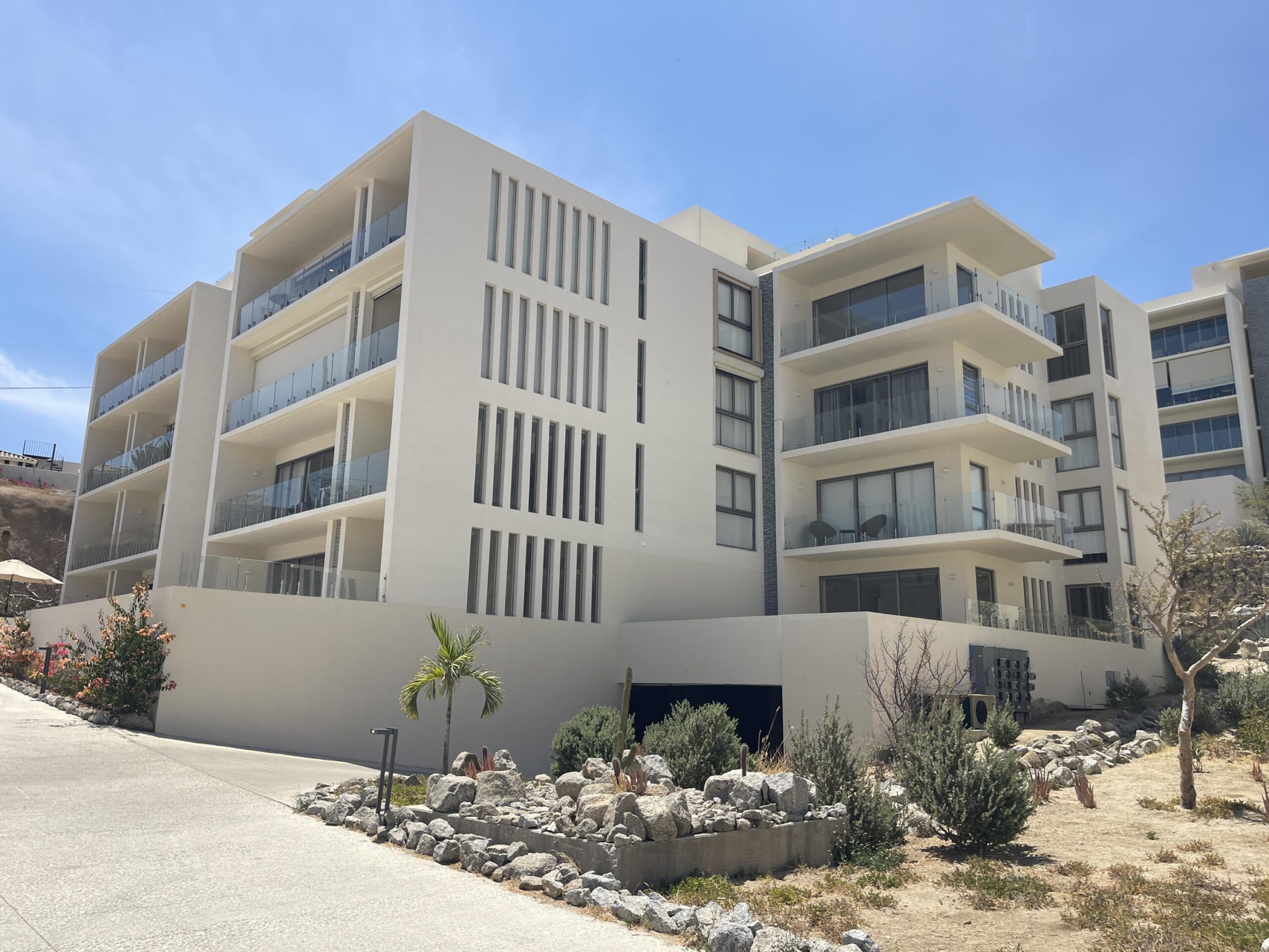 Los Cabos Cabo Costa POOL INCLUDED! This stunning 2-bedroom condo with huge deck is located on the first level in the Balandra Tower of Cabo Costa . Cabo Costa is the newest community that blends its arquitectural designs with nature. This unit has been meticulously designed and comprises two end-suite bedrooms. The property interior is designed in neutral tones to create a modern, welcoming and luxurious home yet retaining its original features. Amenities such as a Club House, Infinity pool, Gym, sundeck, Kids area, Jacuzzi, Wetbar, Snackbar & Massage area. for sale